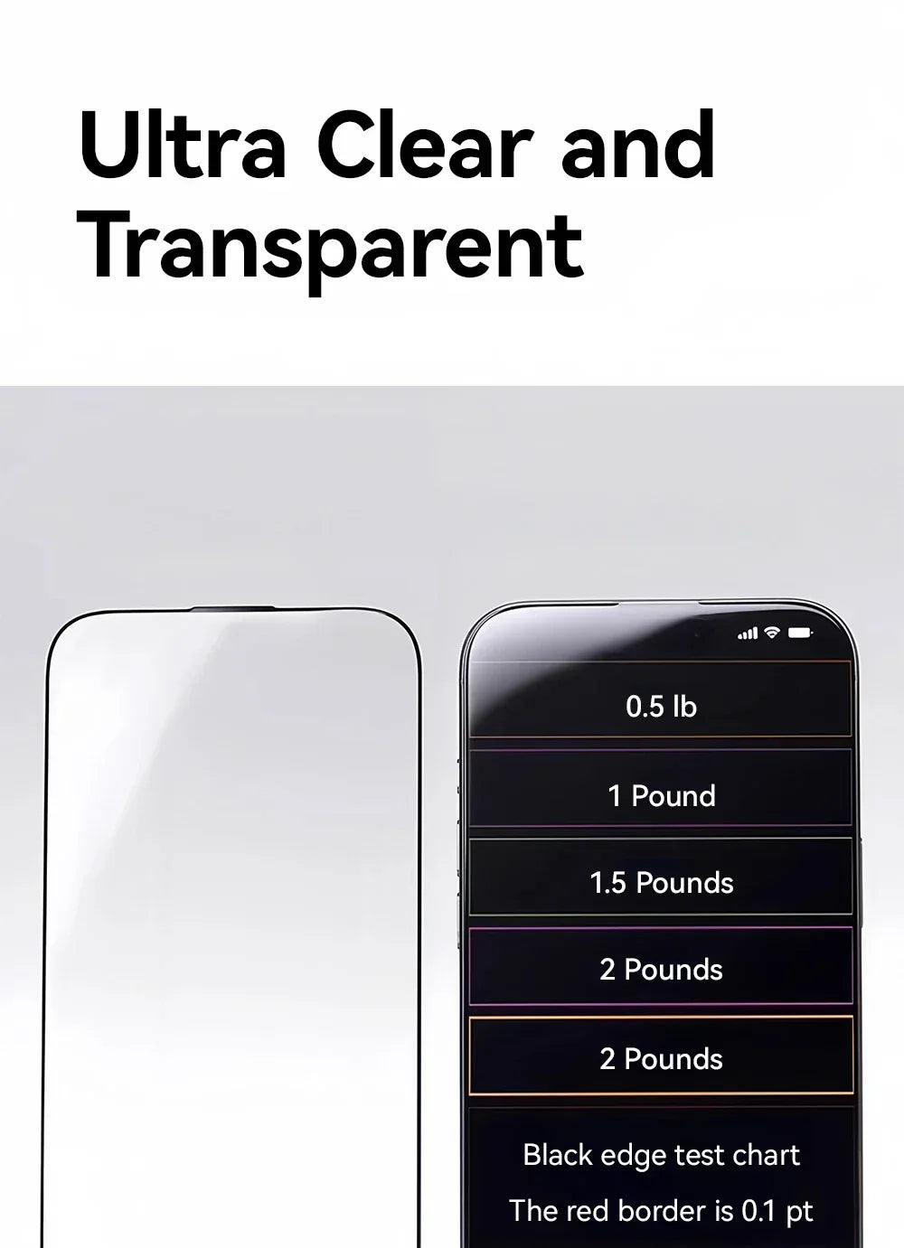 iPhone 17 Pro Max Screen Protector - HD Tempered Glass 9H Hardness Tidesmit