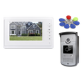 7" Wired Video Door Phone Doorbell Home Security Intercom System 1-In 1-Out RFID Access Control Night Vision Camera