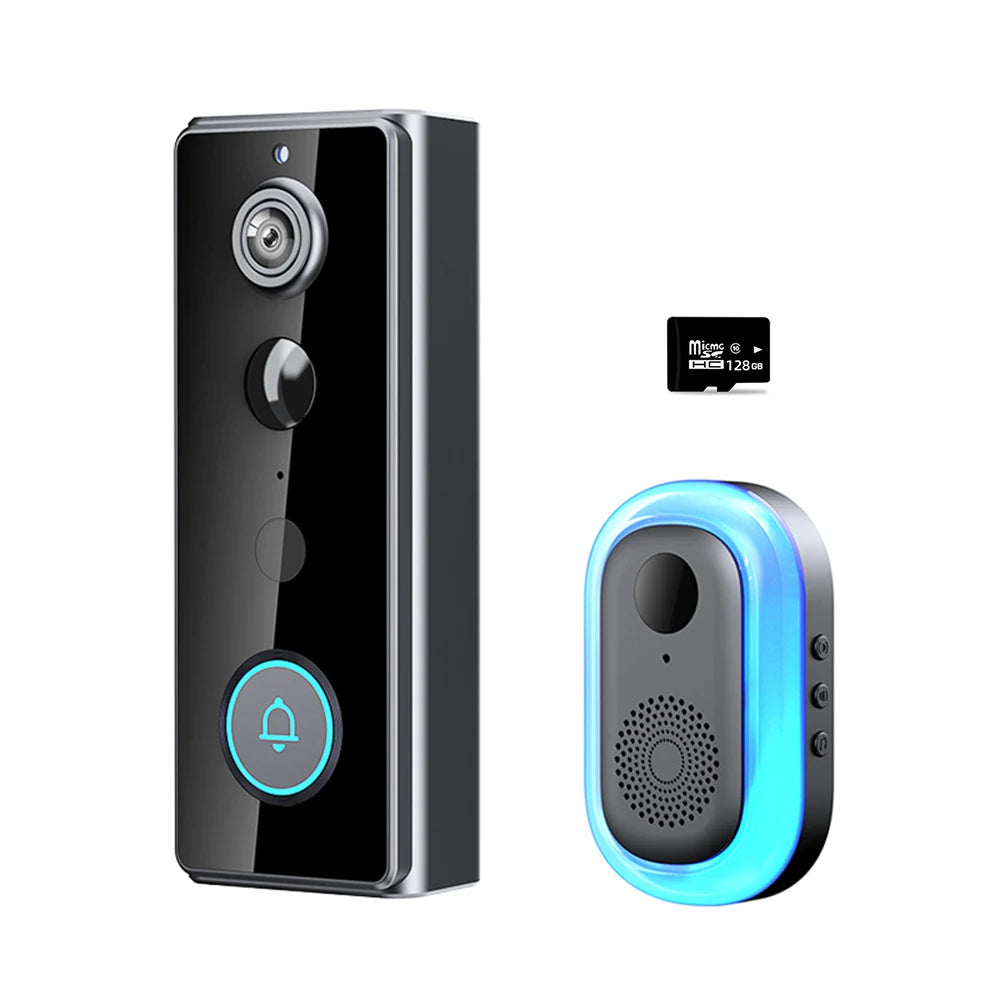 Wireless WIFI FHD Tuya Doorbell IP65 Waterproof Video Intercom with Camera for Home Security PIR Motion Detection Night Vision