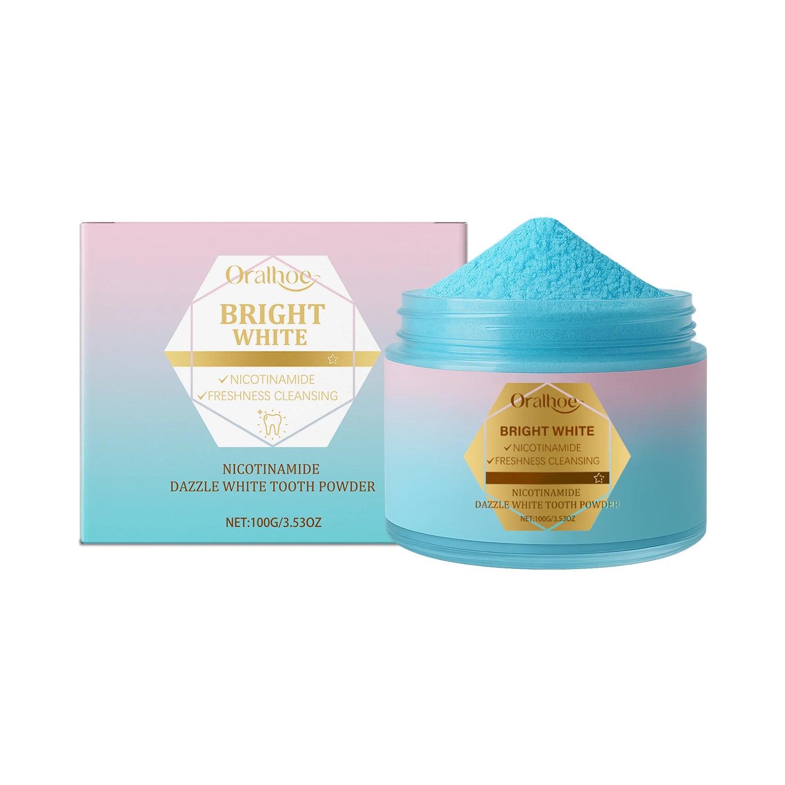 Tidesmit Niacinamide teeth whitening toothpaste for plaque removal, stain repair, and fresh breath.