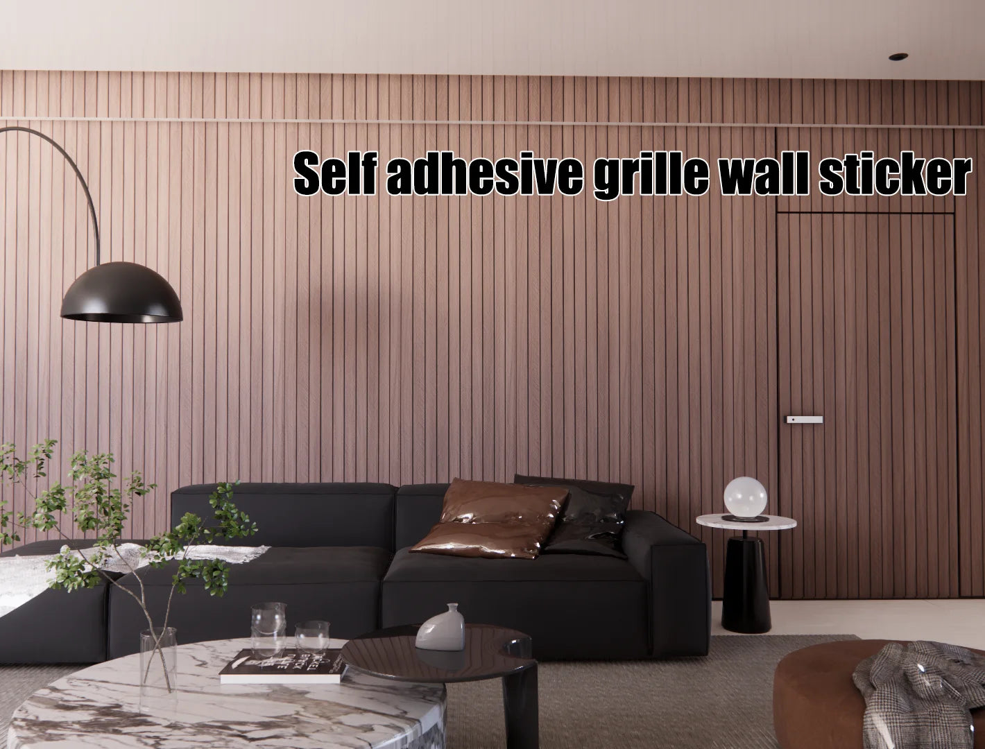 3M New Grille 3D Wall Sticker Background Wall Decoration Wallboard Self-adhesive Waterproof Thickening Partition Wallpaper
