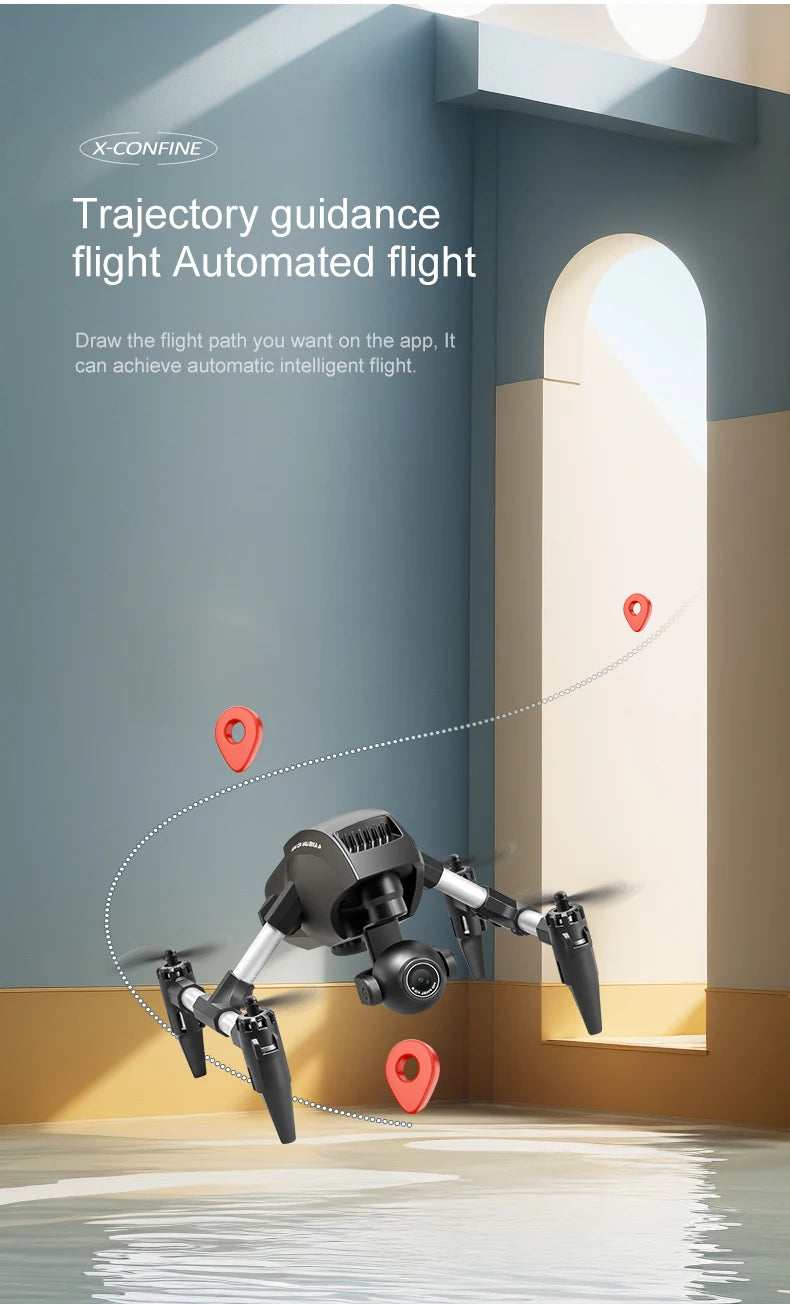 4K Camera Drone with Wide Angle Lens - Foldable V42 Model Tidesmit