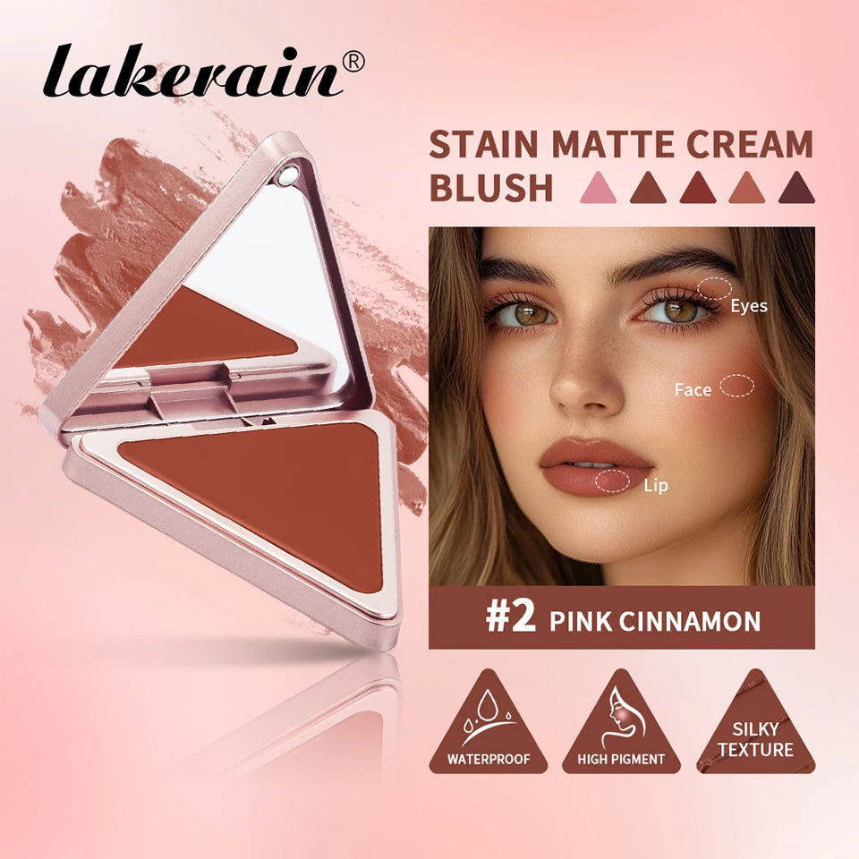 Tidesmit Higher Standard satin matte cream blush texture close-up for long-lasting natural brightening face makeup