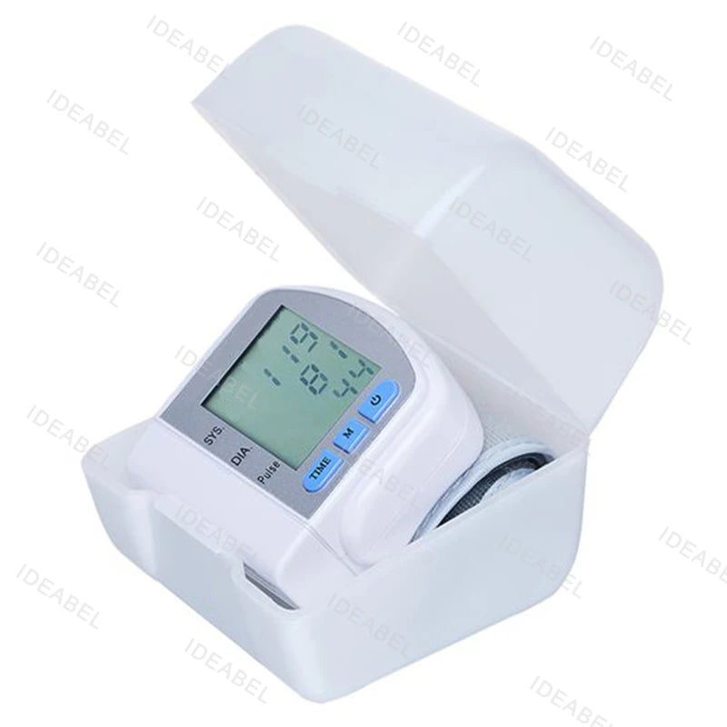 Blood Pressure Monitor Heart Beat Rate Pulse Meter Digitlal Tensiometro Health Medical BP Sphygmomanometer Wrist cuff Digital