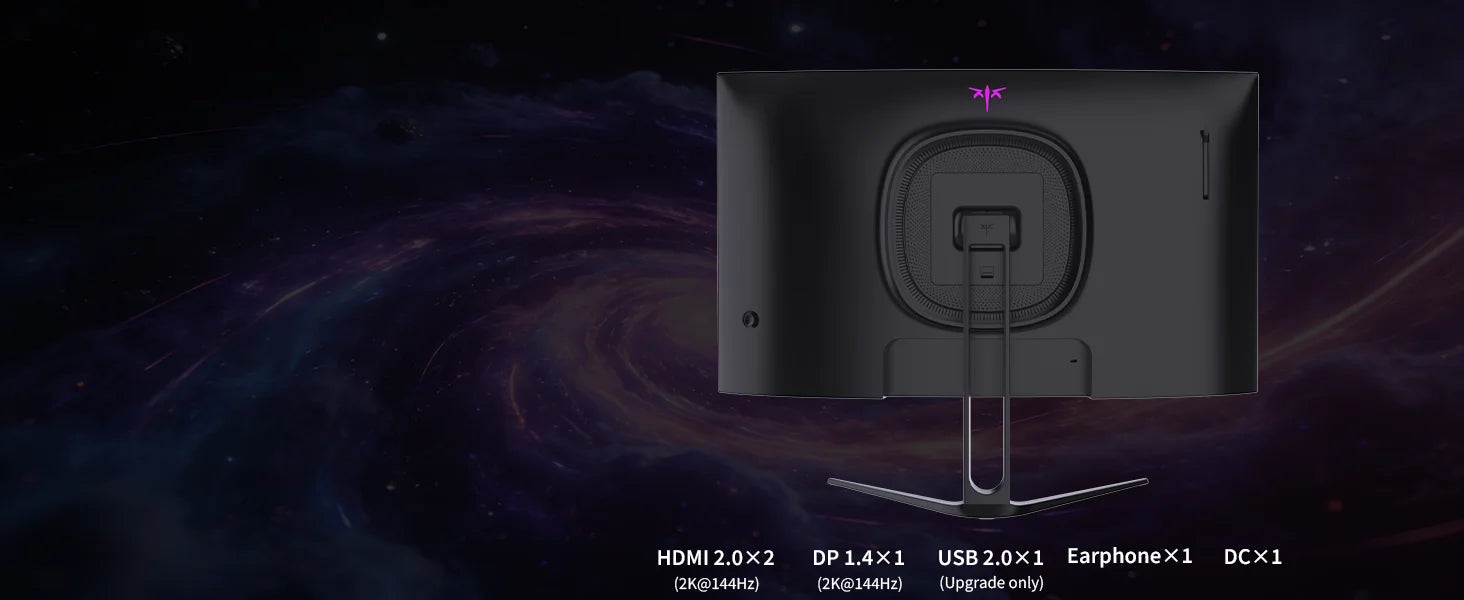 KTC H27S5C 27" Curved Gaming Monitor, 1440P QHD 144Hz 120Hz Monitor 1500R HVA Panel, HDR400, Adaptive Sync, 400nits