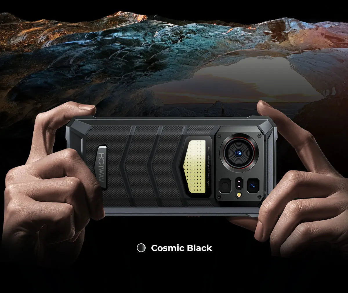 HOTWAV W11 Rugged Phone 20800mAh Battery 6.6 Inch FHD+ 12GB+256GB 33W Fast Charging 280LM Flashlight NFC Smartphone Android 13