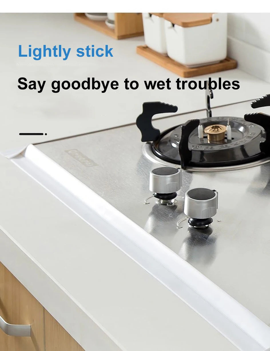 Bathroom Sealing Tape Self-adhesive Oil-Proof Kitchen Sink Caulk Seal Strip PVC Waterproof Shower Wall Sticker for Toilet Corner
