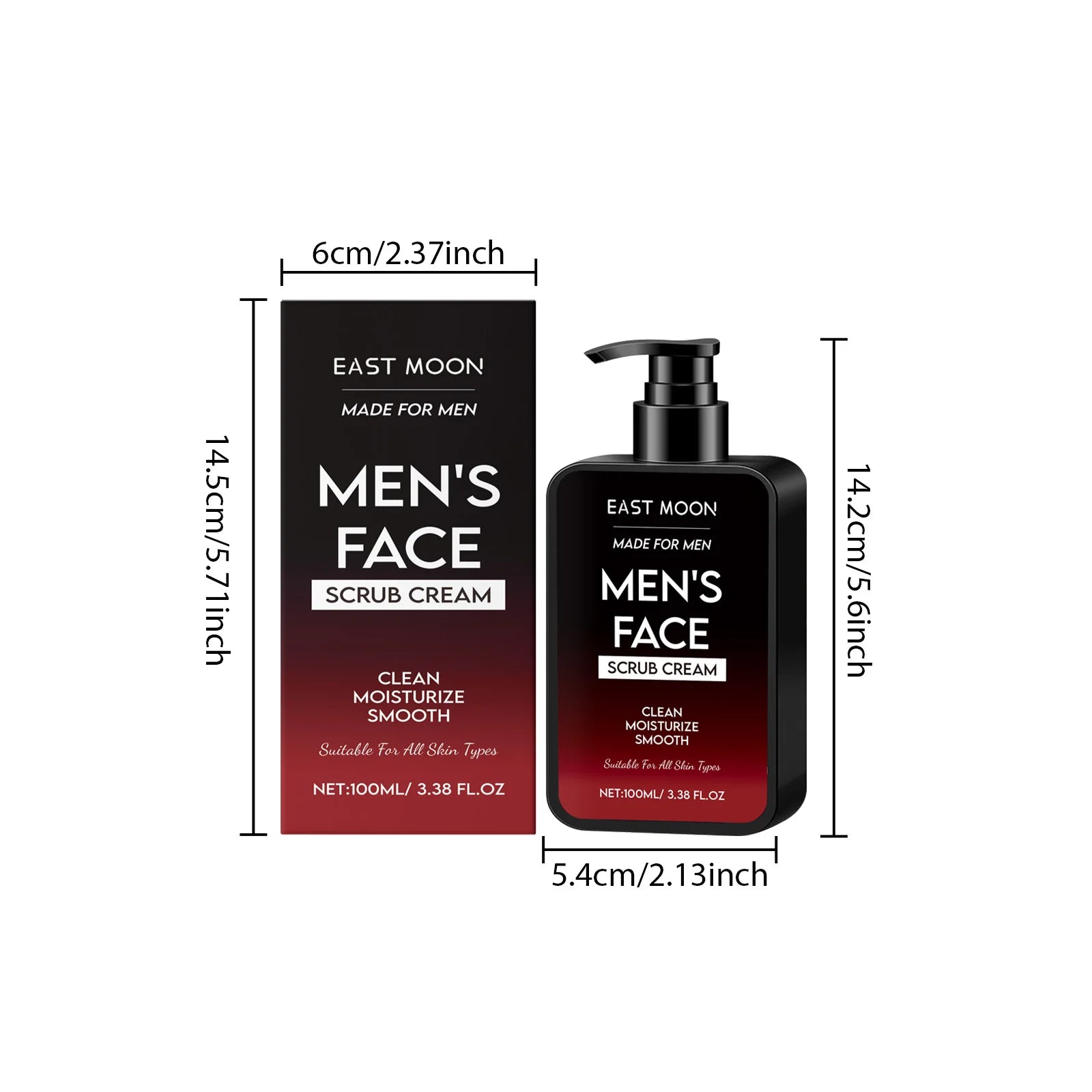 Men Face Oil Control Scrub | Deep Pore Exfoliator | 100ml Tidesmit Scrubs Treatments Tidesmit