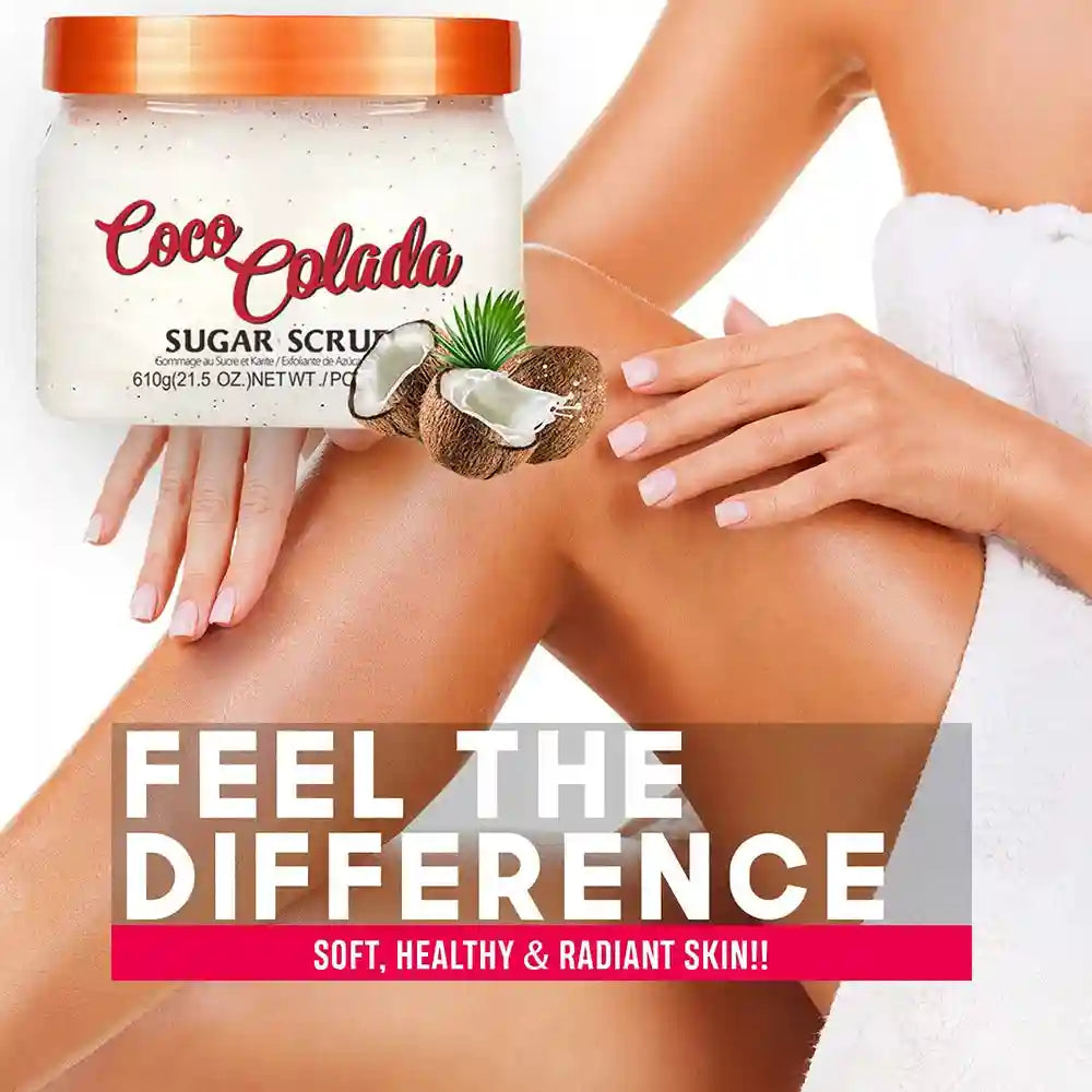 Shea Sugar Body Scrub Exfoliant - Natural Smoothing Treatment Scrubs Treatments Tidesmit