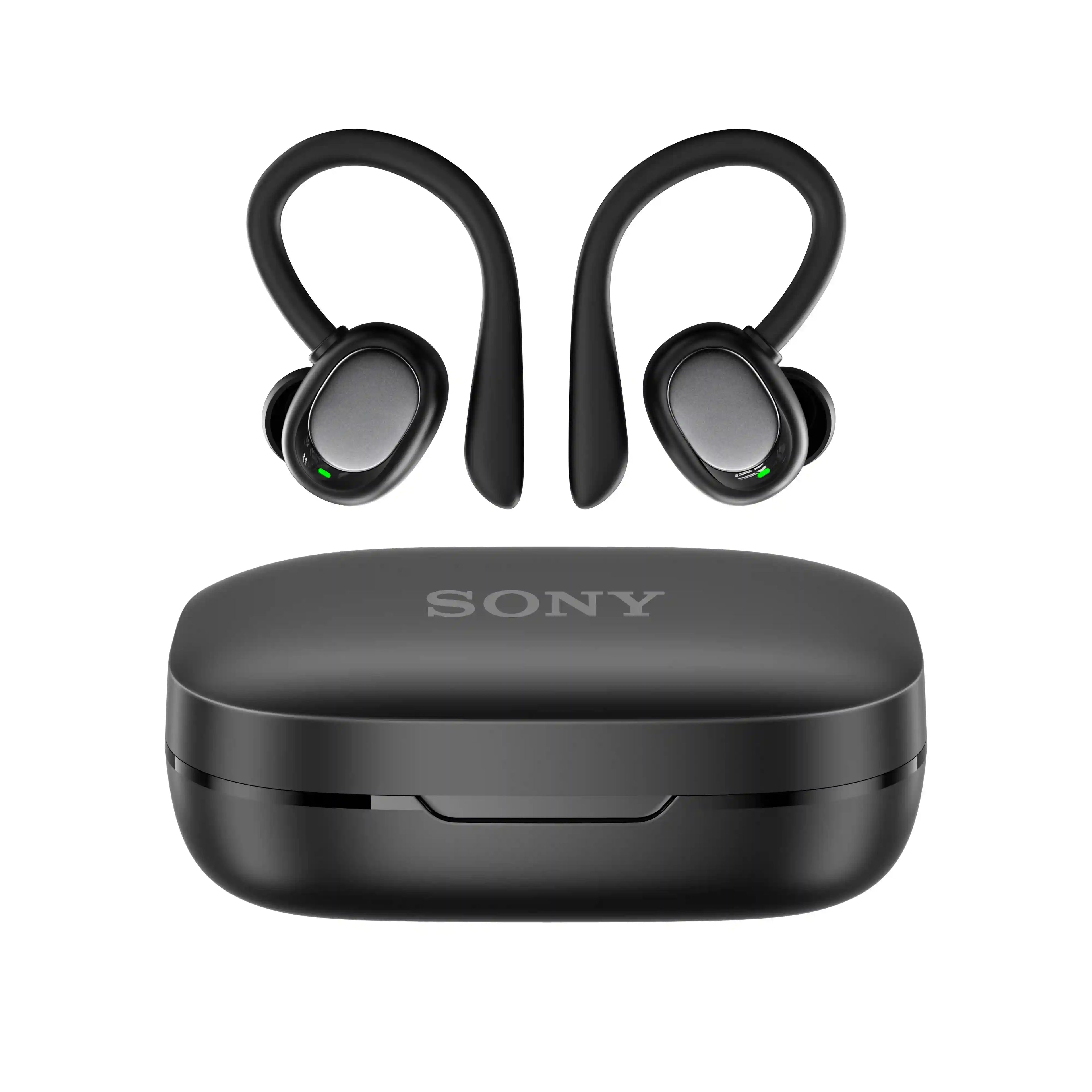 Wireless Bluetooth Sports Earbuds | Secure Ear-Hook Fit | Black | Tidesmit Tidesmit
