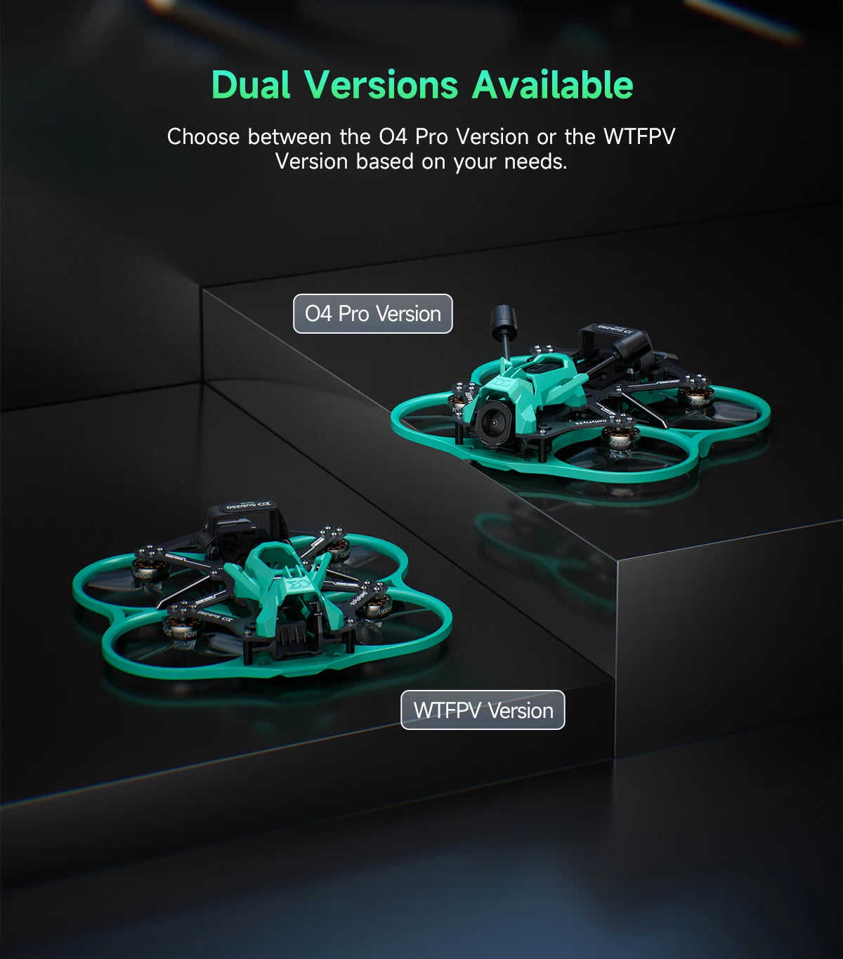 2.5 Inch CineWhoop FPV Drone with 4K 120fps Camera and GPS Tidesmit