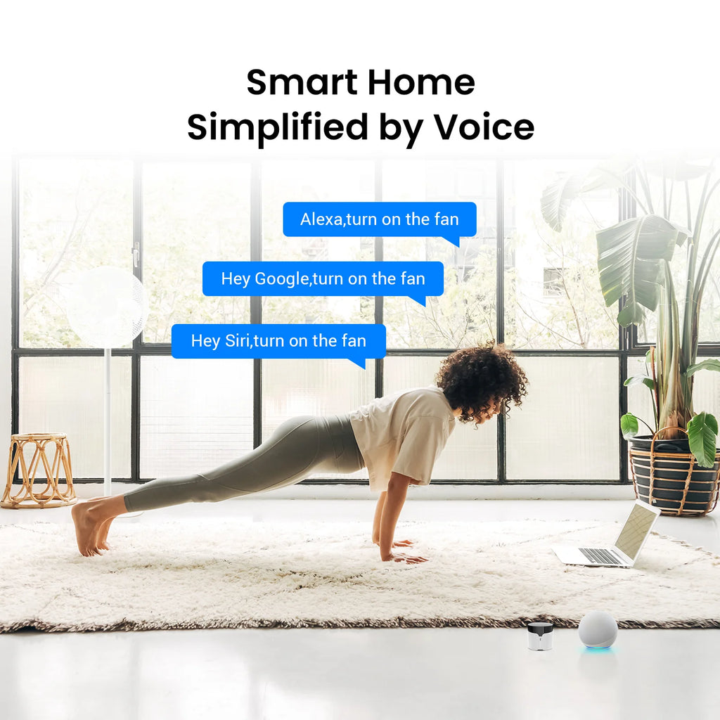 Broadlink RM5 Plus Universal Infrared Remote WiFi Smart Home Remote for TV AC Fans Voice Control Support Alexa Google Assistant
