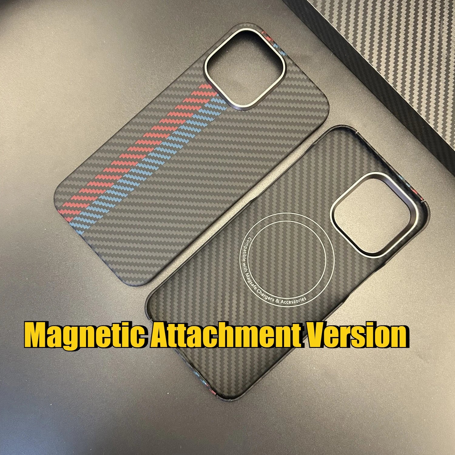 Aramid Fiber iPhone 15 Pro Case - Slim Military-Grade Shock-Absorbing Cover 1500D B China Mainland Tidesmit