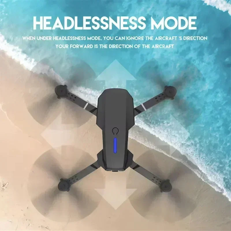 4K Camera Drone: Foldable Dual Lens WiFi RC Quadcopter for Beginners Tidesmit