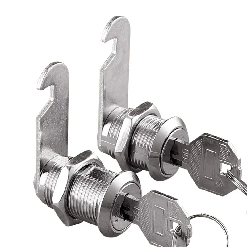 5/20/100SETS 16mm 20mm 25mm 30mm 35mm Metal Rotary Key Switch Push Button Lock Switch Latching Cylinder Cabinet Security Locker