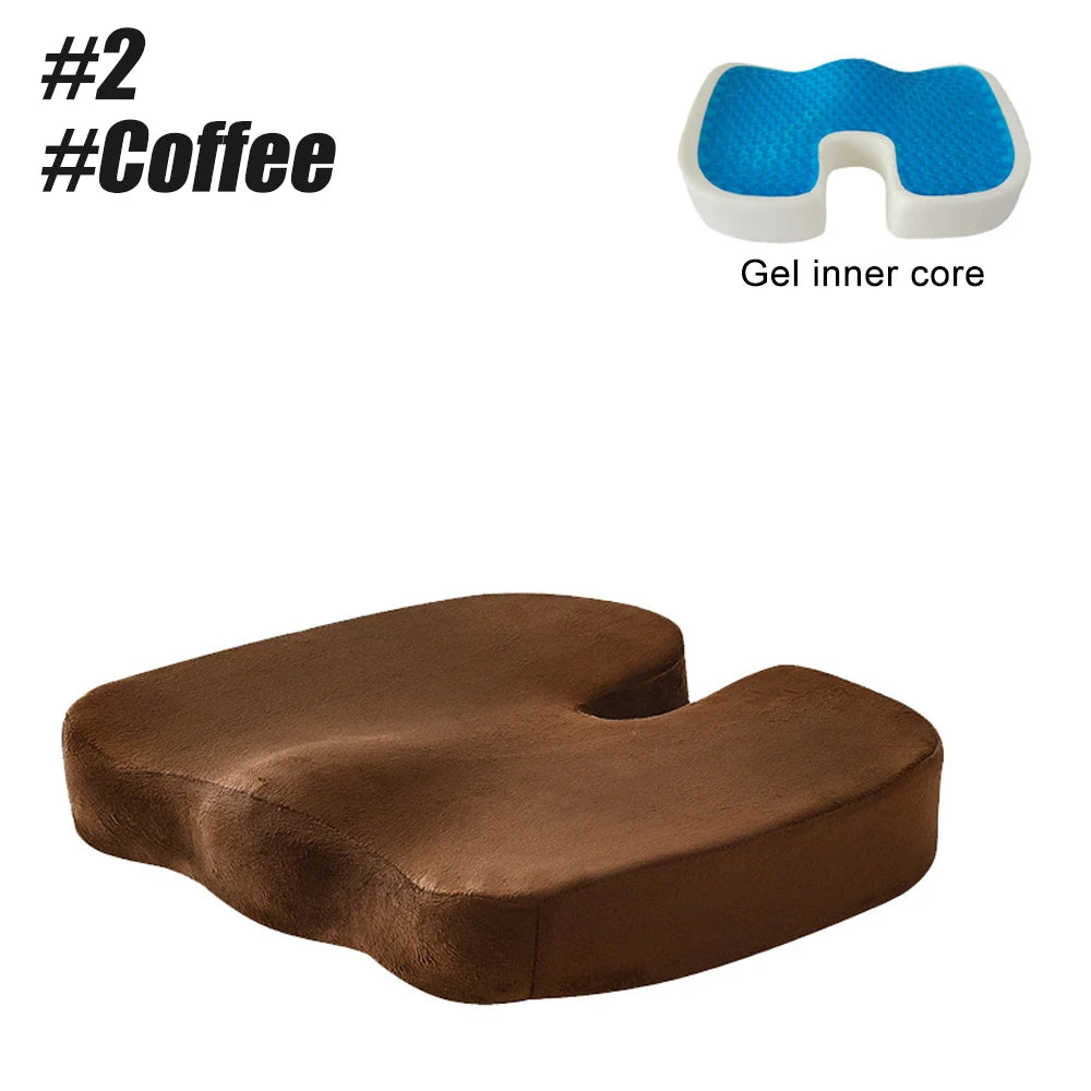 Gel Seat Cushion for Office Chair - Ergonomic Orthopedic Tidesmit Massage Cushion Tidesmit