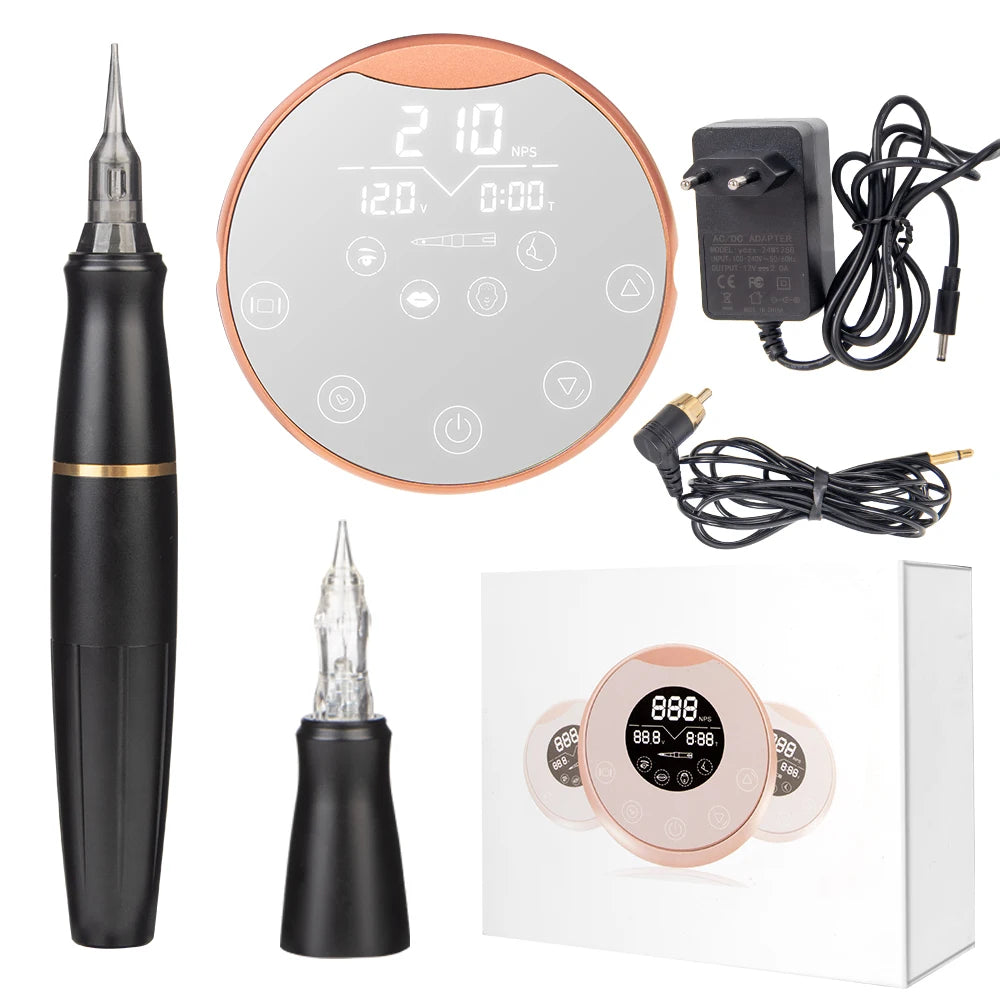 PMU Machine Kit for Professional Eyebrow & Lip Microblading - Tidesmit Permanent Makeup Machines black Tidesmit