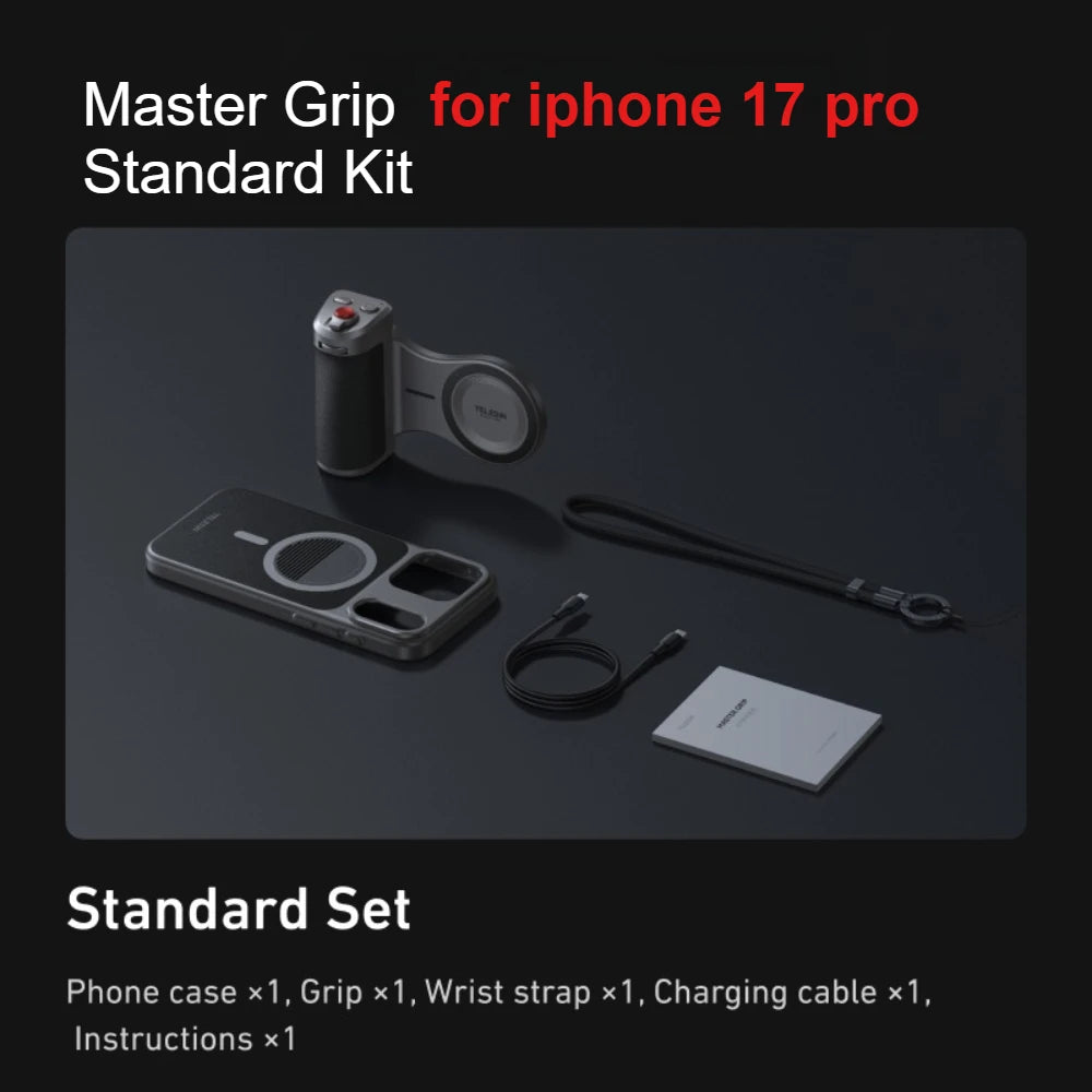 Phone Camera Grip for iPhone 17 Pro Max - Military-Grade Protection Case for iPhone 17 Pro 1 Tidesmit