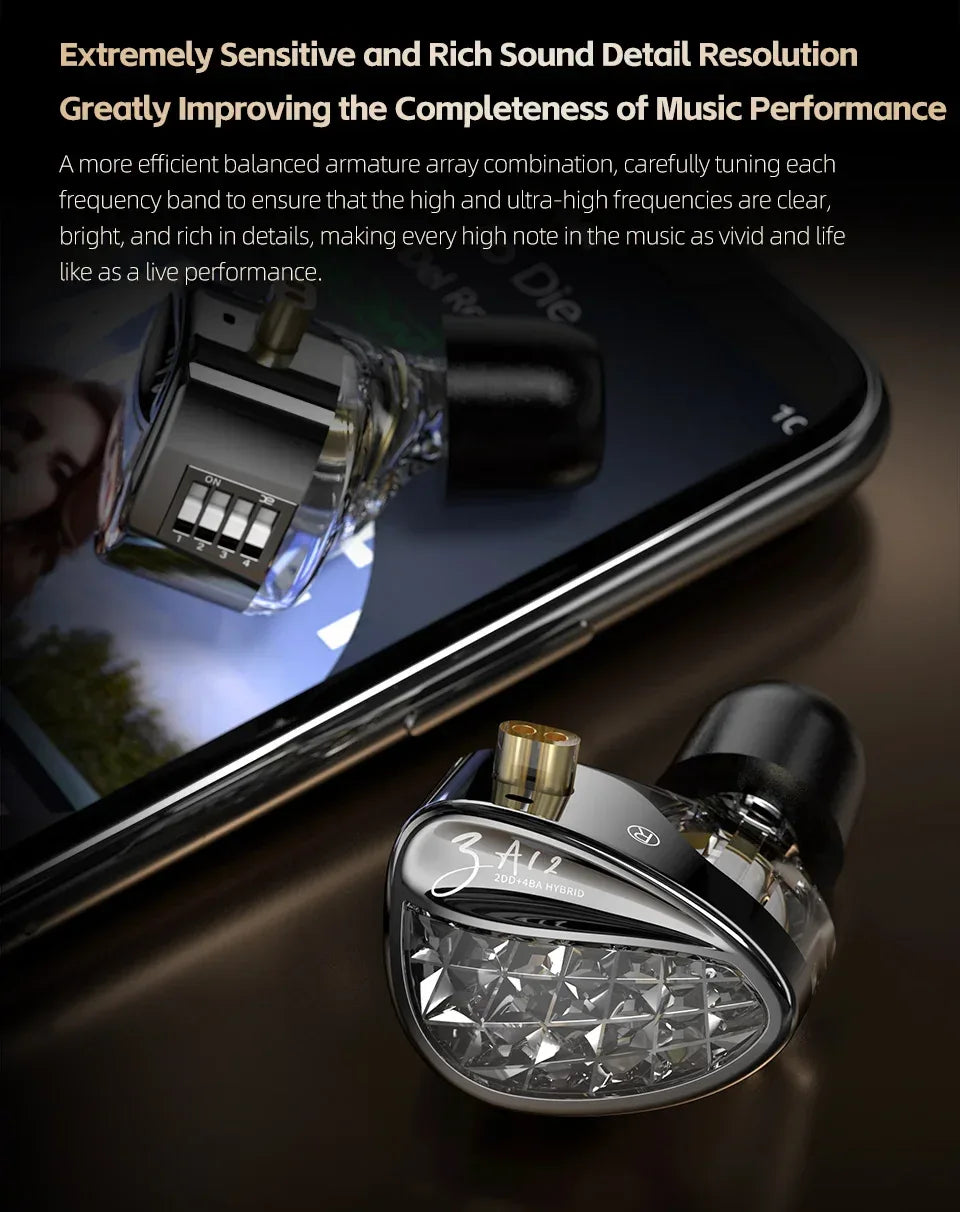 Hybrid IEM Noise Cancelling In-Ear Monitors - Tidesmit Tidesmit