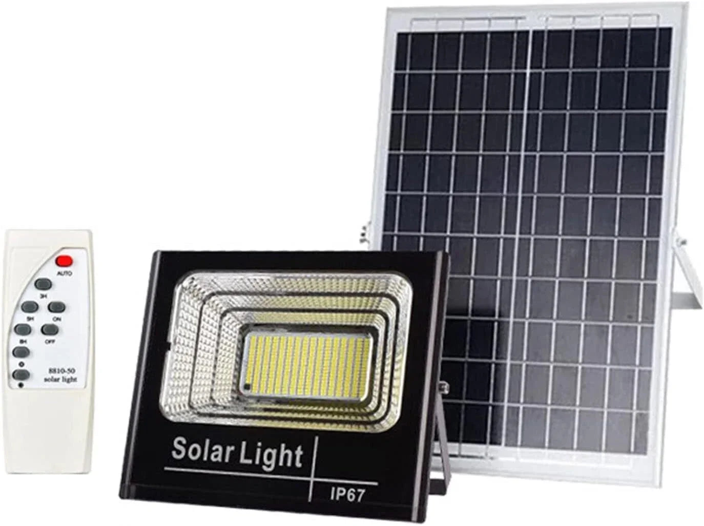 LED Solar Light Flood Lights Outdoor Solar Reflector Spotlights 65W With Remote Control For Garden Street