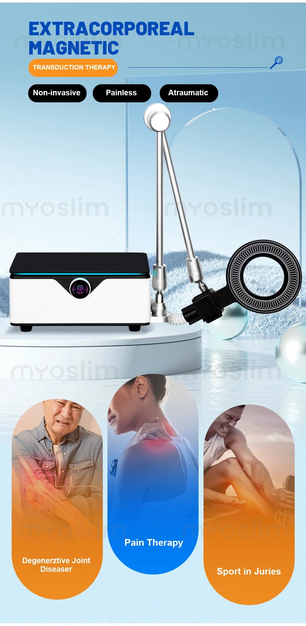 EMTT Physio Magnetotherapy Machine for Pain Relief | Tidesmit Relaxation Treatment Tidesmit