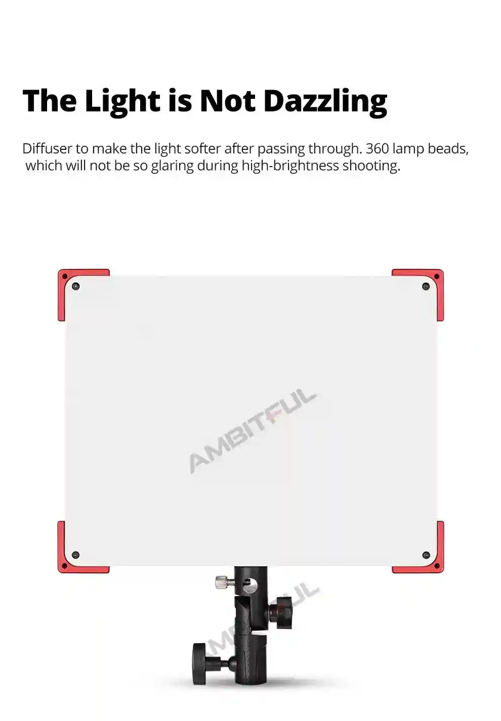 60W LED Video Light Panel | Adjustable Color Temperature Studio Kit Tidesmit