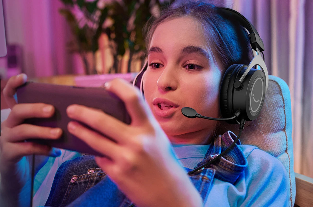 H3 Gaming Headset with Detachable Mic and Stereo RGB Sound Tidesmit