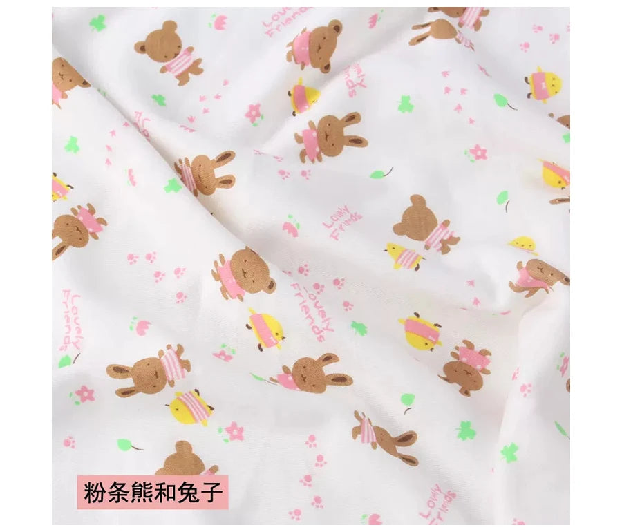 Baby Fabric Knit Jersey Print Fabric Sewing Material for Children's Garment 50*185cm Brocade Fabric Organic Fabric  Knitted