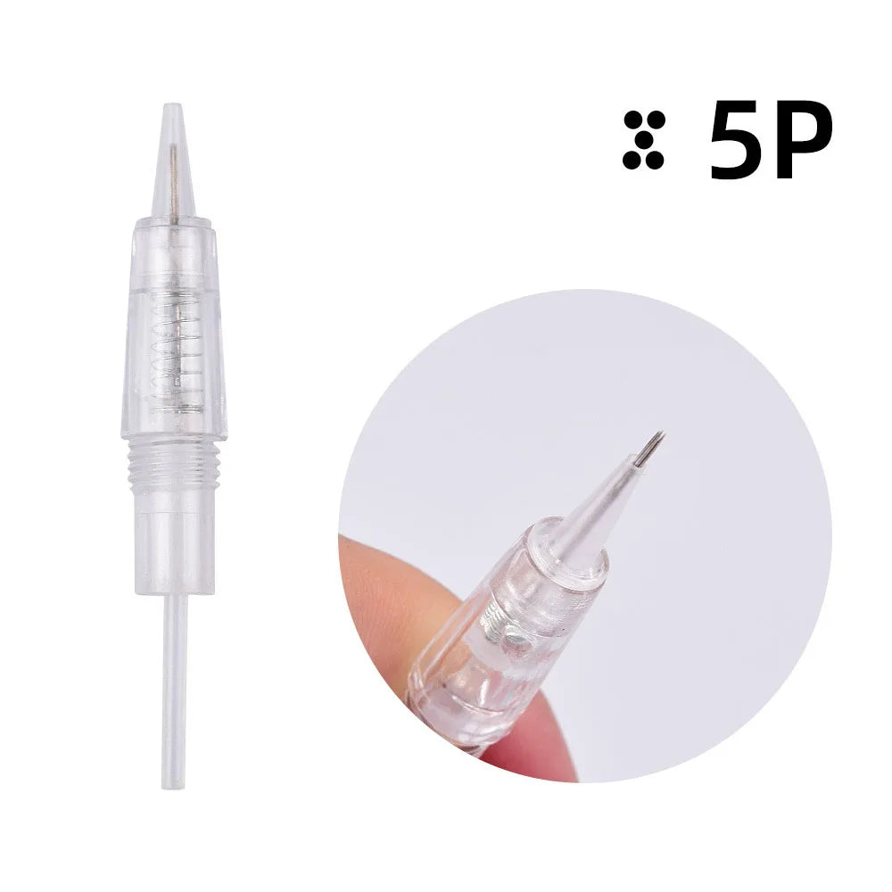 Tidesmit PMU Machine for Eyebrows and Lips – Precision Red Device Permanent Makeup Machines 5P Needles-30pcs Tidesmit