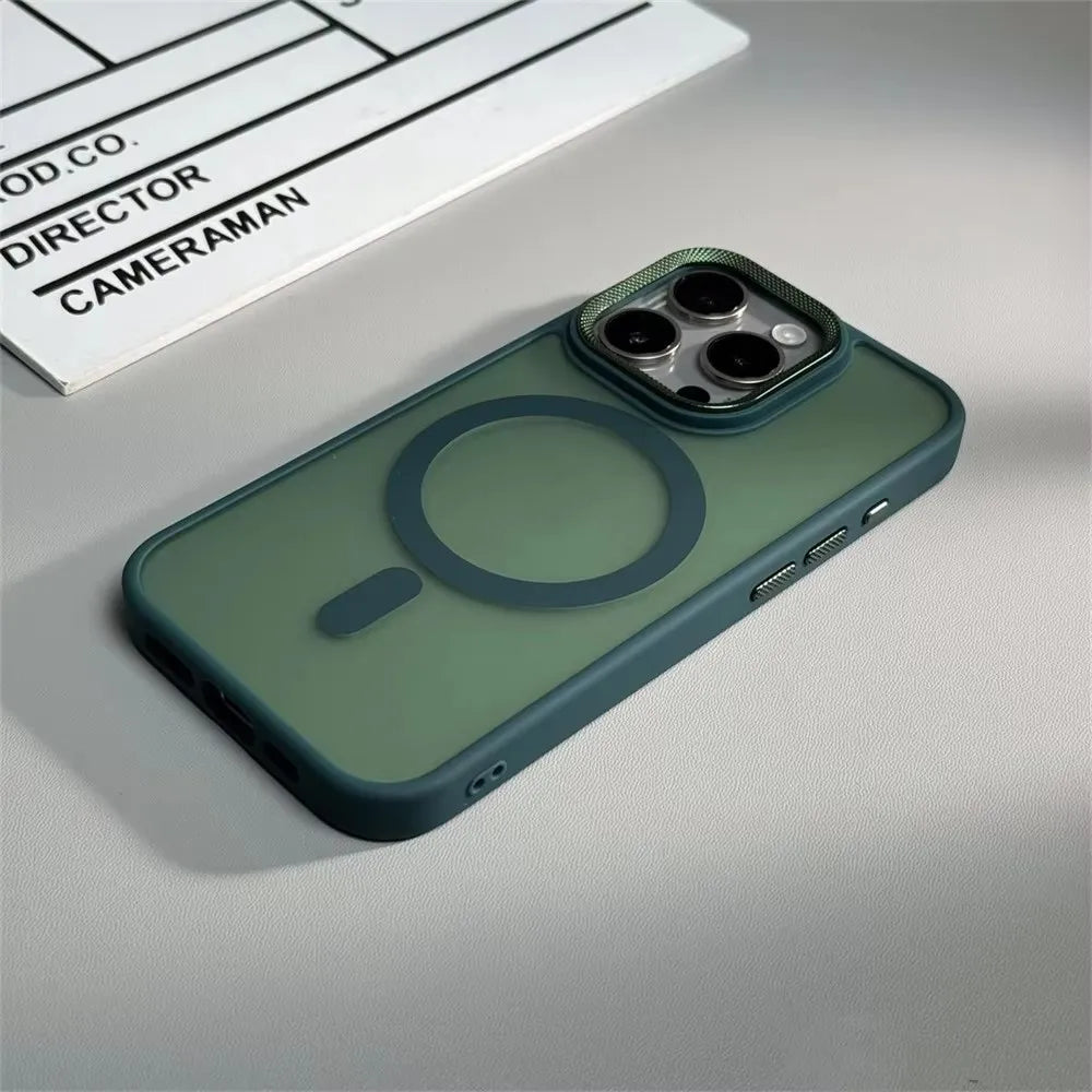 iPhone 16 Pro Max Case - Military-Grade Shock-Absorbing Matte Cover Green Tidesmit