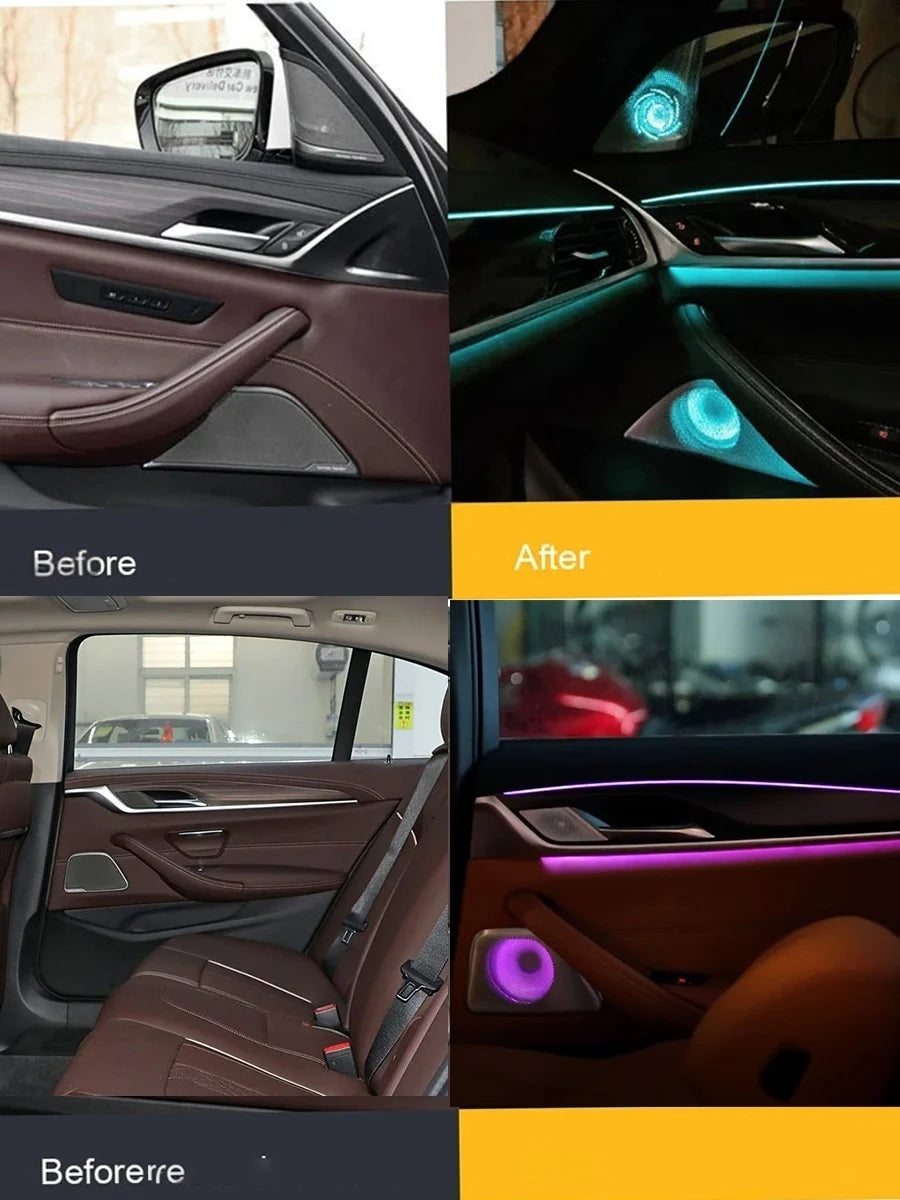 RGB color streamer For BMW 5 Series G30 G31 G30 2017-2023 OEM Design Ambient Light Interior Lighting Upgrade Precise Fit