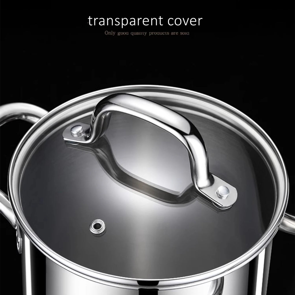 LFGB Certificated Pure 304 Stainless Steel Deep Fryer Oil Save Potato Chip Frying Pot Vegetable Noodle Stewing Pot with Strainer