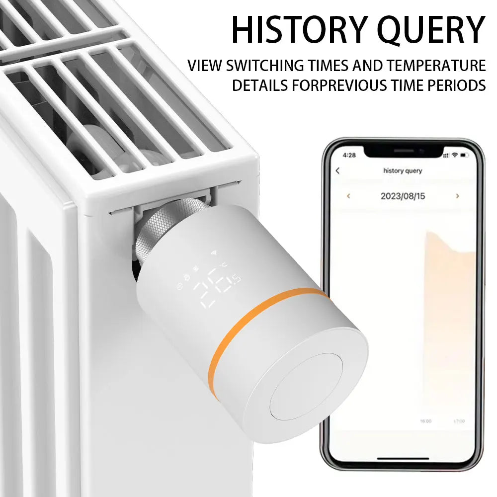 Tuya ZigBee3.0 Thermostat Radiator Actuator Smart TRV Thermostatic Valve Controller Works With Tuya Alexa Google Home Alice