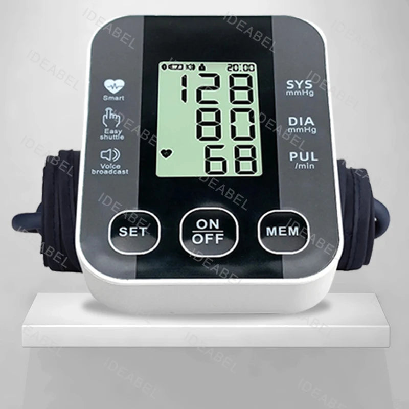Digital Arm Blood Pressure Meter 32cm Cuff Medical Pressure Tonometer Tensiometer Baumanometer Pulse Sphygmomanometer