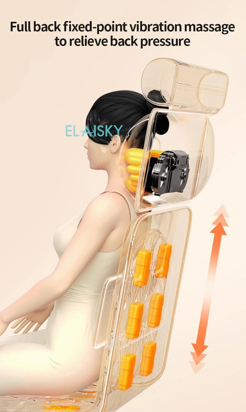 Full Body Shiatsu Massage Cushion with Heat Therapy | Tidesmit Massage Chairs Tidesmit