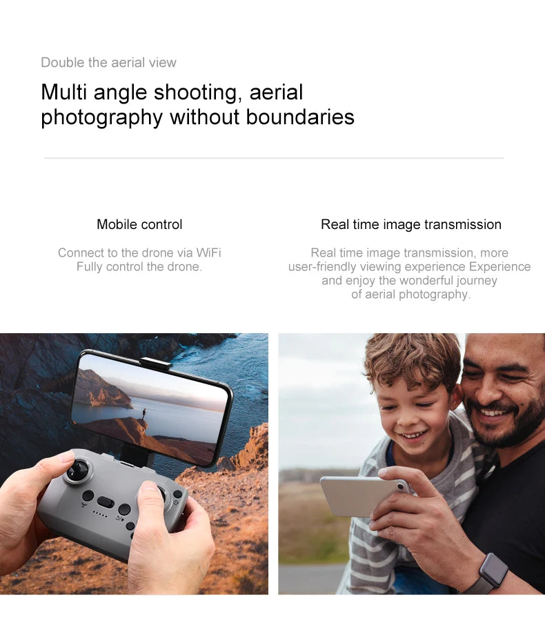 Mini GPS Camera Drone with 8K Dual Lens & Obstacle Avoidance Tidesmit