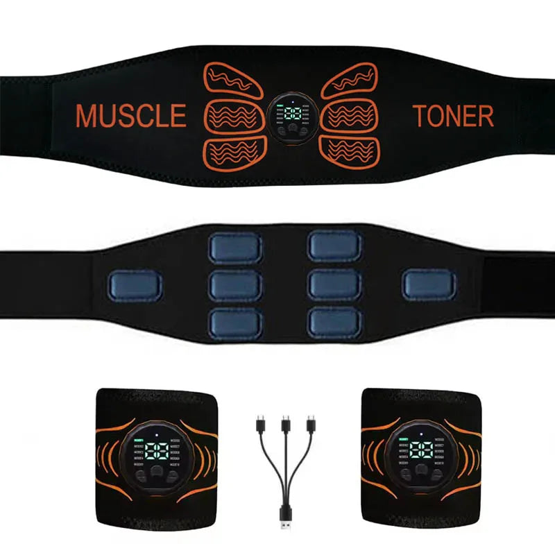 Abdominal Toning Belt - Muscle Training & Fitness Tool - Tidesmit Relaxation Treatment Tidesmit