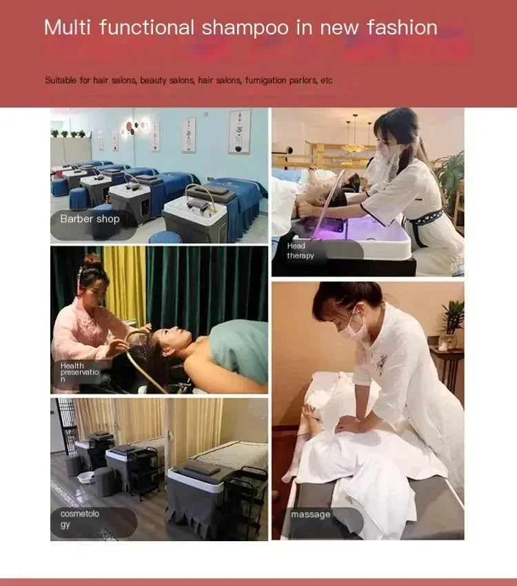 Head Spa Bed with Massage Function - Ergonomic Salon Equipment Massage Chairs Tidesmit