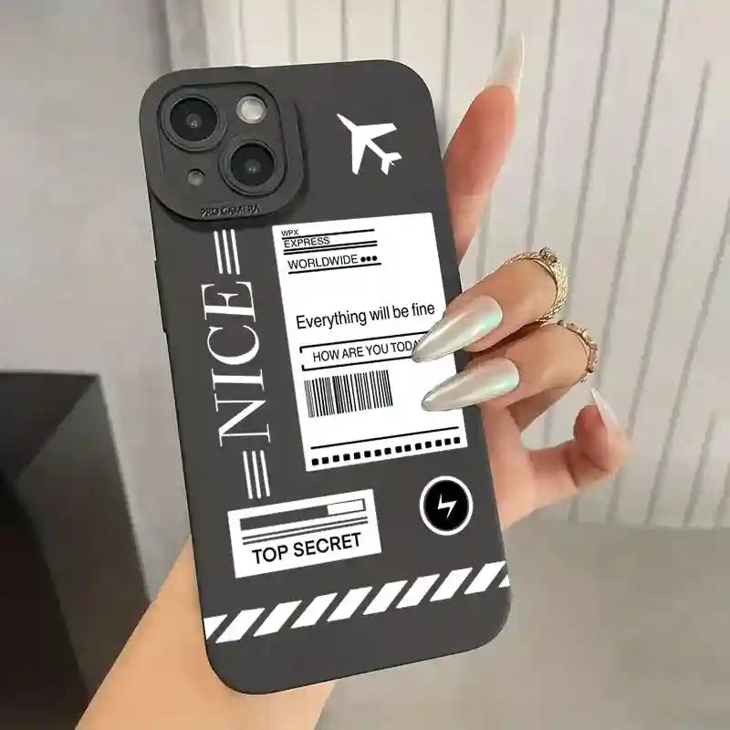 Airplane Route Phone Case | Shock-Absorbing Travel Cover for iPhone Tidesmit