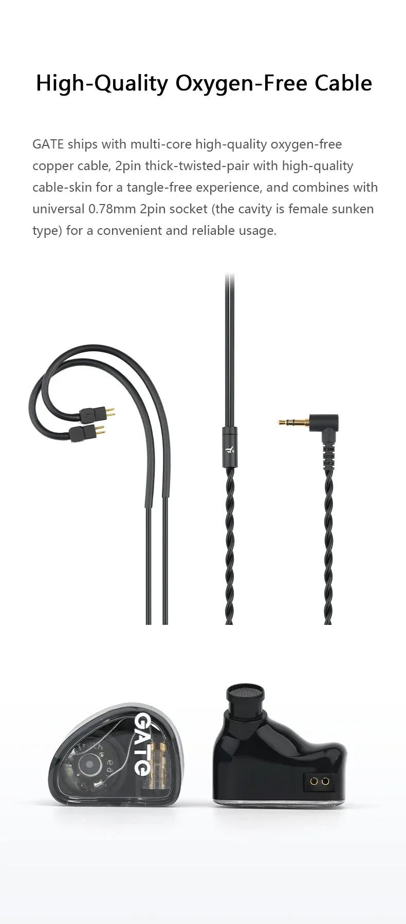 TRUTHEAR GATE In-Ear Monitors Dynamic Driver Wired Audio - Tidesmit Tidesmit
