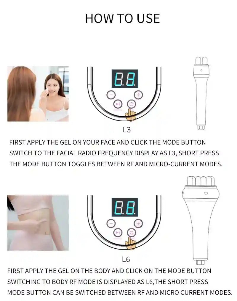 RF Radio Frequency Facial Machine for Skin Tightening - Tidesmit Eye Massage Instrument Tidesmit