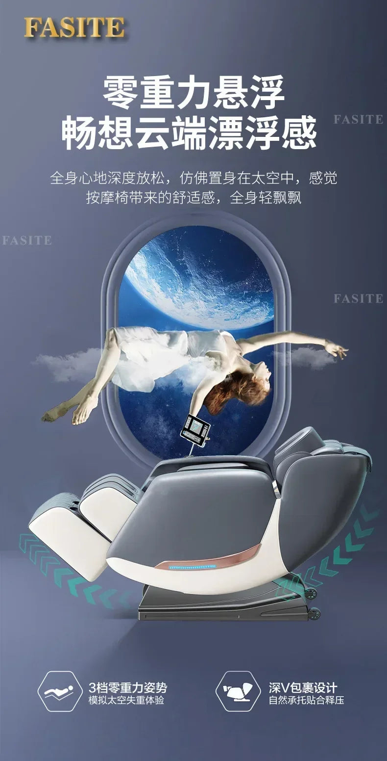 Massage Chair Recliner Electric Sofa Bed - Tibetan Blue Tidesmit Massage Chairs Tidesmit