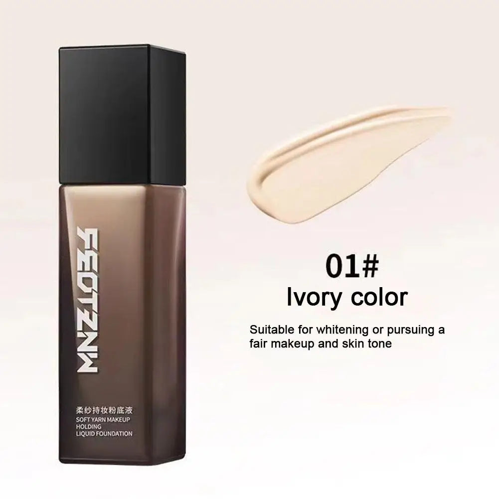 Tidesmit Long-Lasting Soft Yarn Foundation liquid makeup for wrinkles and skin care texture close-up
