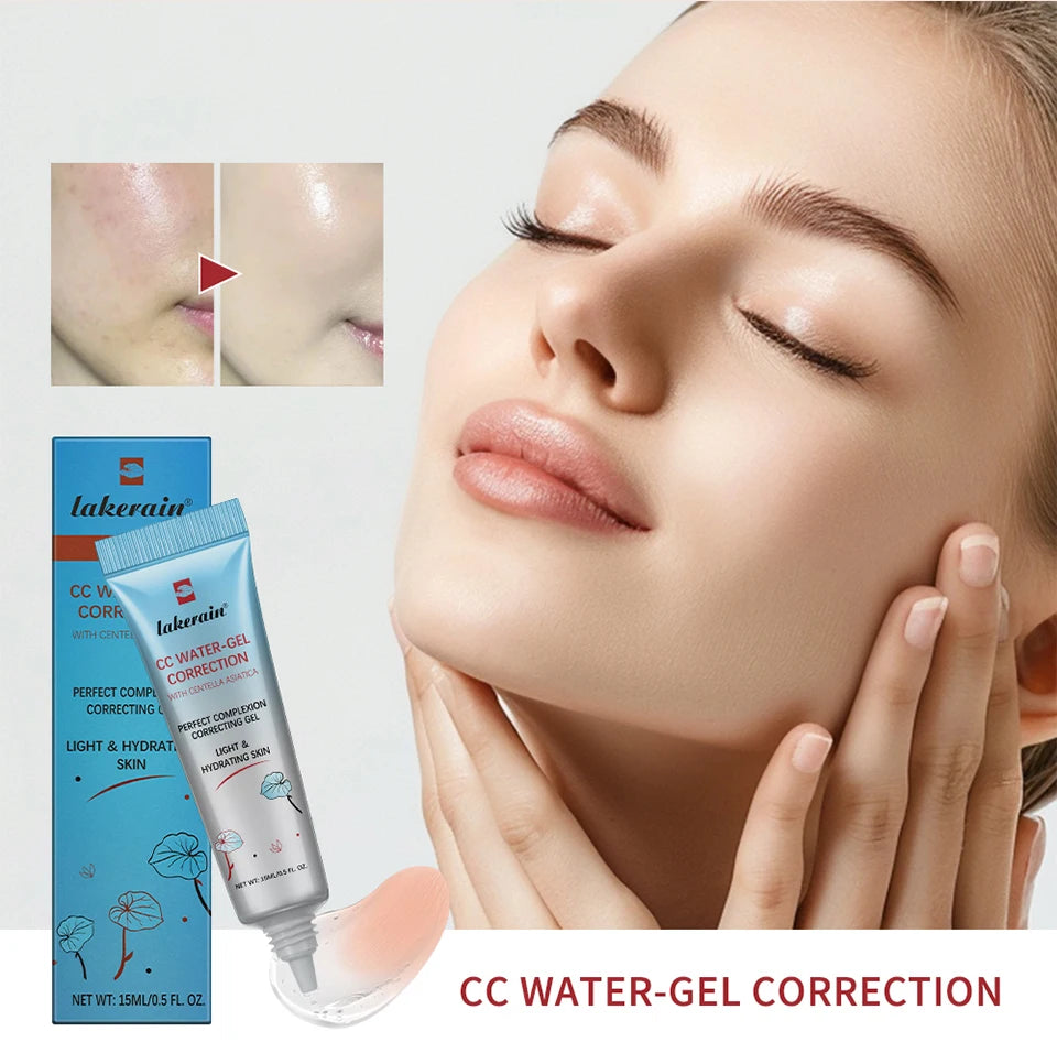 Tidesmit CC Cream face makeup texture close-up showing waterproof moisturizing and anti-sweat correcting formula