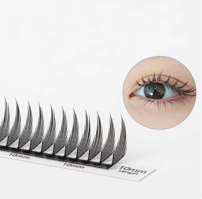 Manga Feather Spire Eyelash Extensions, 0.07mm D Curl Faux Lashes False Eyelashes Spire Tidesmit