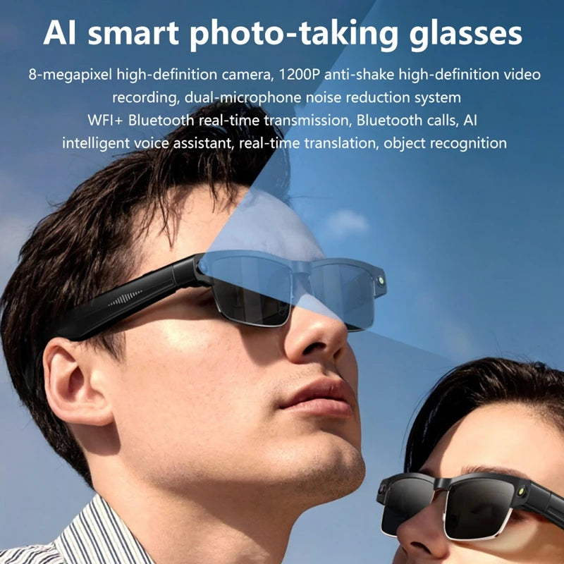 AI Smart Glasses with Bluetooth Audio & Translation | Tidesmit Tidesmit