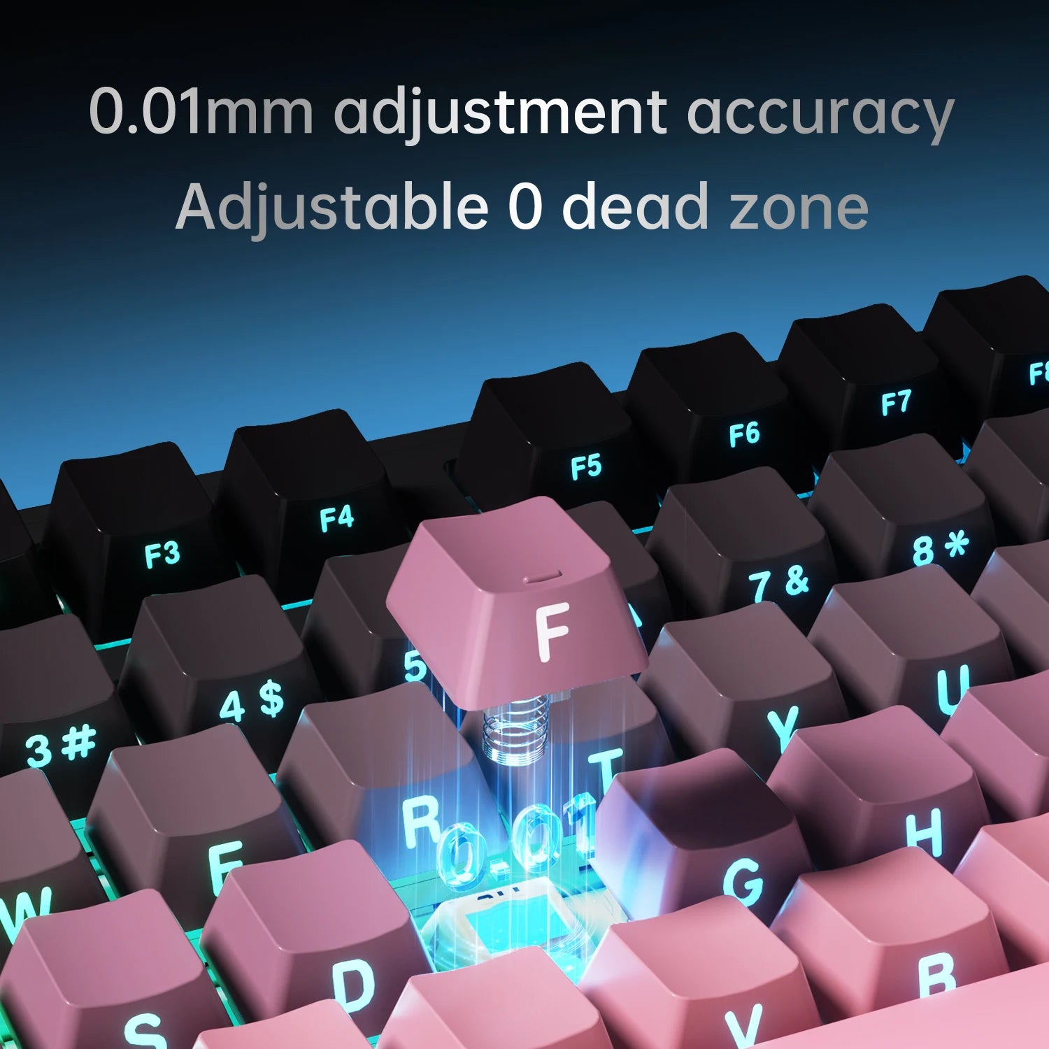 AJAZZ AK980 MAX HE 8K - New Magnetic Switch Type-C - Wired Only - Computer Gaming Keyboard Upgrade Gasket Mechanical Keyboard