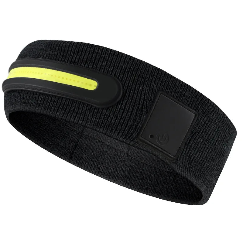 Wireless Sports Headband - Sweat-Absorbent Audio Headset for Training With lamp style Size fits all Tidesmit