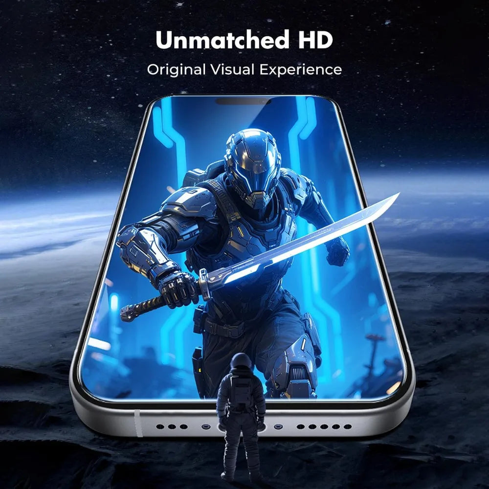 6-in-1 High Clear Screen Protector for iPhone 17 16 15 14 Pro Max 17 Air Camera Lens Glass for iPhone 13 12 11 Pro 16 15 14 Plus AE Tidesmit