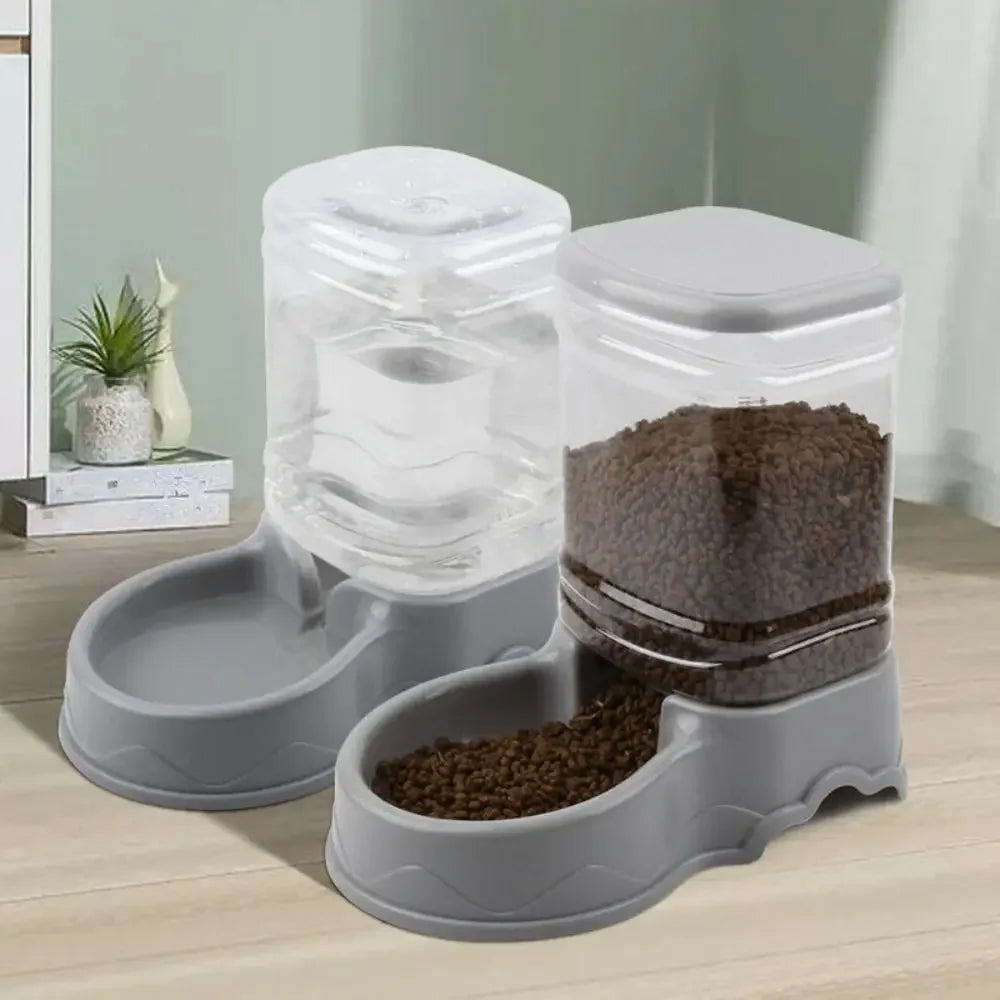 26pcs3.8L PP Material Pet Feeder Pet Water Fountain Drink Bowl Automatic Pet Feeder Large Cat Dog Food Dispenser